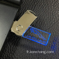 Clé USB en verre pivotant